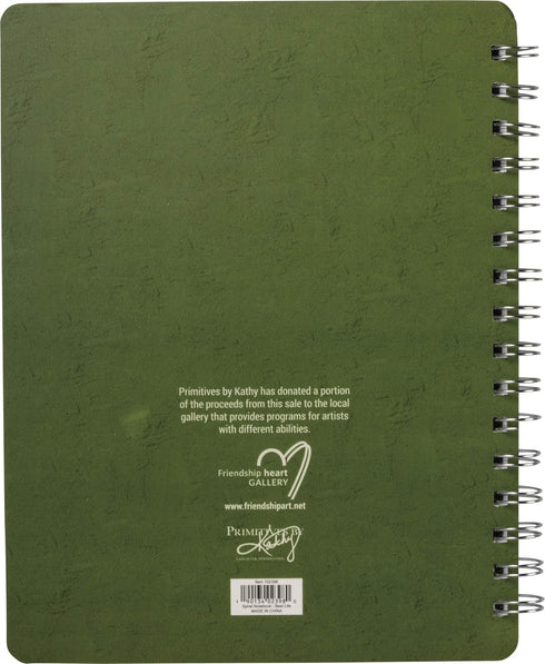 Primitives by Kathy Friendship Heart Gallery Spiral Notebook, 7" x 9", Live Your Best Life