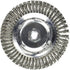 Mercer Industries 6" x 3/16" x 5/8"-11 Stringer Bead Wire Wheel, 020 Carbon Steel Wire