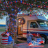 4th 33ft 100 8 4th JMEXSUSS of July Decorations Red White and Blue Lights, LED String Light Indoor Plug-in, Modes