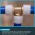 SharkBite 3/4 Inch Brass Expansion Tee for PEX-A Pipe, Plumbing Fittings, UAB370LFA