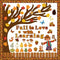 WATINC 170Pcs Fall Tree Learning Bulletin Board Decoration Set, Autumn Pumpkin Cutouts for Classroom Decor