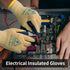 Electrical Insulated Gloves, 400V High Voltage Resistance Electrician Safety Gloves, Rubber Non-Slip
