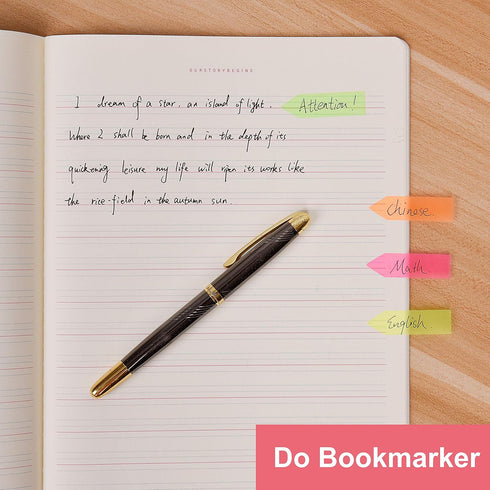 Morepack 2000 Count Neon Color Tape Flag - Page Markers, Index Tab Flags, Sticker Notes, 10 Pack