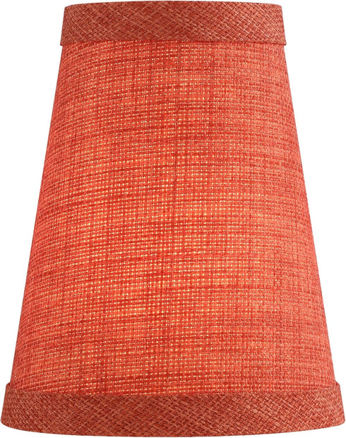 Aspen Creative 51043-5,Hardback Fabric.2.5"Top 4"Bottom 5"Slant.Set 5. Empire Transitional Clip-On Chandelier