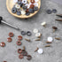 Skrfren 200 8 PCS Hinged Screws Cover Caps, Colors Plastic Shutter Fold Screw Snap Covers Fold Snap Washer Covers