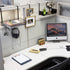 Wallniture Bali Bookshelf and Desk Organizer Tray, Black Cube Storage Organizer for Home Office