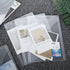 CYEAH 48 Pack Plastic Envelopes, 7 X 10" Clear Reusable Waterproof File Folders with Snap Button for School, Office