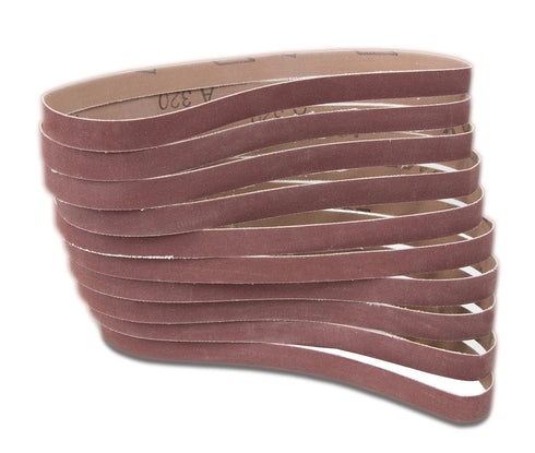 WEN 6307SP120 | 120-Grit 1/2 x 18" Sanding Belt Sandpaper (10 Pack)