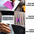 Gecko Travel Tech (2 Pack Mouse Pad Adhesive Bottom - Sticks to Any Surface - Portable - Webcam Covers and Screen