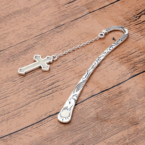 Gzrlyf Cross Bookmark, Glow in The Dark Book Markers for Book Lovers, Christian Gifts (Luminous Bookmark)