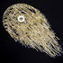 12.6 inches, 3 Waneway Acrylic Chandelier Shade, Ceiling Light Shade Beaded Pendant Lampshade with Crystal Beads