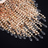 8.7 inches, 3 Waneway Acrylic Chandelier Shade, Ceiling Light Shade Beaded Pendant Lampshade with Crystal Beads
