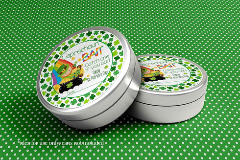 Leprechaun Bait Catch A Leprechaun St. Patrick’s Day Gift Tag Sticker Labels, 40 2" Party Circle Stickers by