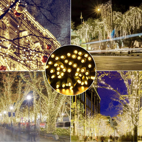 50 Counts, Commercial IP65, 25Ft 5mm Christmas Lights Warm White Christmas Lights Outdoor Warm White Grade Waterproof