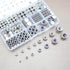 wwsurpluses 360 6#32 8#32 10#24 10#32 1/4-20 5/16-18 3/8-16 1/2-13 M3 M4 M5 M6 M8 M10 M12 304 Sets Pcs SAE & Metric