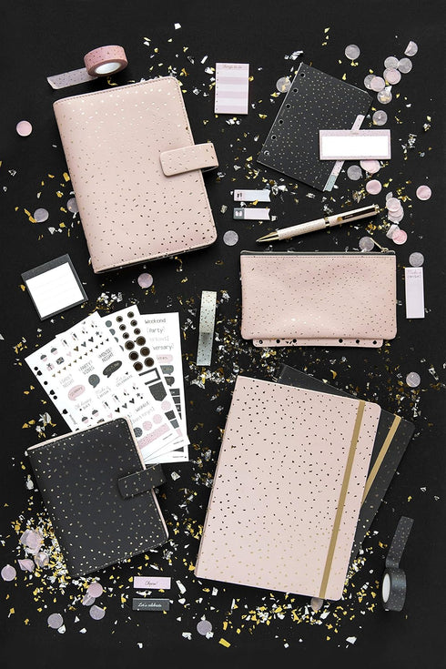 Filofax Sticky Notes, Confetti Design, 132702, Pink, 95mm x 164mm