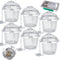 Ultrasonic Cleaner Baskets - Stainless Steel Small Holder with Lock and Hook for Jewelry Steam Cleaner (6 Pieces)