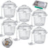 Ultrasonic Cleaner Baskets - Stainless Steel Small Holder with Lock and Hook for Jewelry Steam Cleaner (6 Pieces)