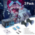 2 Pack 144ft 400 8 woohaha Solar String Lights,Total LED Solar White Christmas Lights Outdoor with Remote and Timer
