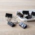 U Brands Medium Binder Clips 1-1/4" Width, 96-Count Black and Silver Steel for Office Use