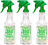 HARRIS Professional Wide Mouth 32oz Empty Spray Bottles, 3-Pack for Cleaning Solutions