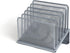 TRU RED TR57555-CC 5 Compartment Wire Mesh File Organizer, Silver