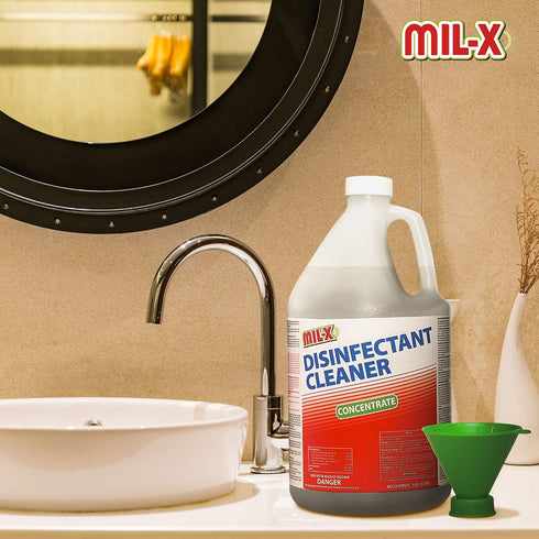 HARRIS 64 Commercial, 128oz (1 Mil-X Disinfectant Super-Concentrate, Makes Gallons of Ready to Use Spray, for Household