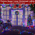394FT 1200 8 LED Christmas Lights Outdoor, Multicolored Christmas Tree Lights Plug in, Modes Twinkle String Light