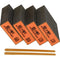 Sanding Sponge Set, 4 Pcs 60 80 120 220 Coarse Medium Fine Grit Sanding Blocks for Drywall Metal Wood by S&F STEAD &