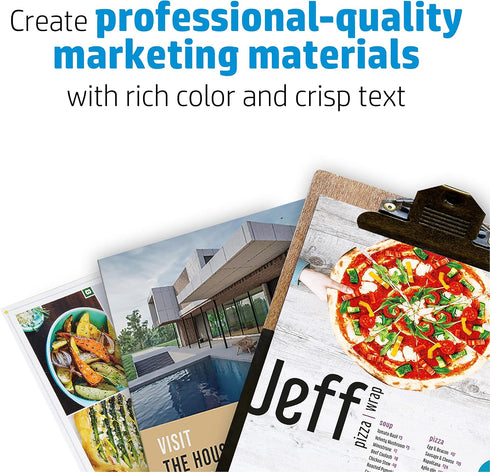 8.5x11 40 lb, 150 (Q6543A) HP Enhanced Business Paper, Matte, in, sheets, works with laser printers