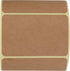 Camp Galaxy 2x3 Inch Natural Brown Kraft Stickers, 350 Per Roll, Rectangular Blank Stickers for Crafts