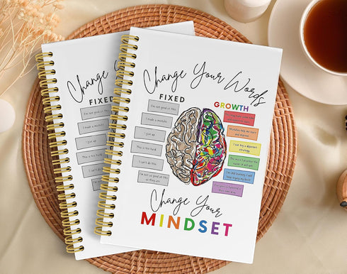 Spiral Notebook Journal, 5.5×8.3 Inch, College Ruled for Work Notes, Mental Health Awareness Gifts for Women
