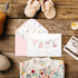 50 Pack Crisky Pink Baby Shower Thank You Cards with Envelopes & Stickers, Baby Girl Thank You Cards Bulk