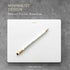 Mouse Pad Notepad for Professionals, Executive's Desk Note Pad, Minimalist Gold Foiled Dotted Layout, 9.8" x 7.9",