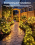 2 Pack 66Ft 200 8 Minetom Solar Fairy Lights, Total LED Solar String Lights Outdoor Waterproof with Modes, Twinkle
