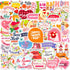 Mother's Day Stickers, Waterproof Decals Love Heart Flower Self-adhesive Stickers for Scrapbook Party Supplies