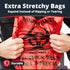 100 10 24" No Leak, Hospital Grade Biohazard Waste Bags Pk. Gallon, Red Trash Liner With Hazard Symbol For Infectious