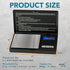 Smart Weigh SWS600 Elite Pocket Sized Digital Gram Scale, Black, 600 x 0.1g