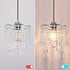 H11.81''X D8.66'' 2-Tiers Chandelier Shades, Mini Crystal Shade, Acrylic Beaded Hanging Lampshade, Modern Pendant Light