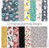 Decorative File Folders Set of 12, 3 Tab Cute Letter Size Folders, Boho Manila Home Office Supplies