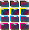 Global Printed Products Deluxe Designer File Folders, 1/3 Cut Tab, Assorted Positions, 24/pk - Letter Size