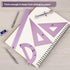 4 Pack, 45 30/60 Set 6" 12" Mr. Pen- Metal Geometry Kit, & Squares, Protractor & Ruler, Durable Metal Drafting Tools