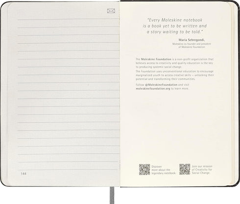 Moleskine Smart Notebook – Pocket, Ruled, Black, Hard Cover, 3.5 x 5.5