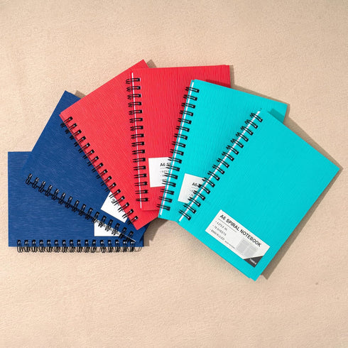 FLYING EAGLE Premium 4x6 Small Spiral Notebook, 6 Pack, A6 Mini Journal, 468 Pages, 3 Color