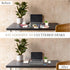 Birch Desktop Whiteboard (Charcoal) with Storage & Multiple Markers, Glass Dry Erase Board for Desk Top