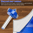 SMJXTOP 1/4" 1/2" 1,Carbide Shank Groove Point Cutting Roundover Router Bit Radius,Cutting Dia. Roundover Plunge Cutter