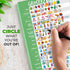 Visual Grocery List Magnet Pad for Fridge, 6 x 9" Shopping List Notepad, 50 Sheets