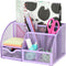 Exerz Light Purple Desk Organizer, Office Supplies with Drawer for Home Workspace and Desktop Storage