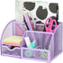 Exerz Light Purple Desk Organizer, Office Supplies with Drawer for Home Workspace and Desktop Storage