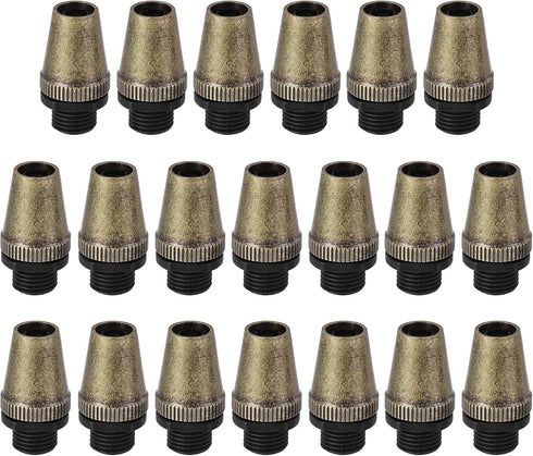uxcell Cable Glands Strain Relief Cord Connector Grips Metal Bronze 20Pcs for
